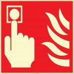 Fosforlu Yangın Alarmı İşareti Levhası/Etiketi (EF2670)