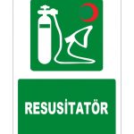 ISO 7010 Acil Durum Resusitatör Cihazı Levhası