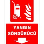 ISO 7010 Tekerlekli Yangın Söndürücü Levhası, Hızlı Kargo