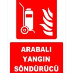 ISO 7010 Arabalı Yangın Söndürücü - Yüksek Kalite, Hızlı Kargo