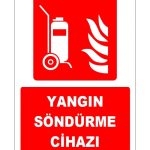 Tekerlekli Yangın Söndürme Cihazı - ISO 7010 Onaylı Güvenlik