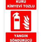 ISO 7010 Kuru Kimyevi Tozlu Yangın Söndürücü | Acil Güvenlik