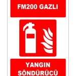 FM200 Gazlı Yangın Söndürücü (ISO 7010) Satın Al