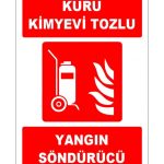 Tekerlekli Kuru Kimyevi Tozlu Yangın Söndürücü (ISO 7010)