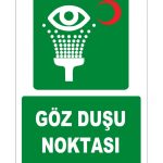 ISO 7010 Göz Duşu Noktası: Güvenli ve Acil Kullanım Tabelası