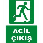 ISO 7010 Acil Çıkış Levhası: Sağa Koşan Güvenlik İşareti