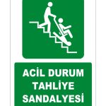 Acil Durum Tahliye Sandalyesi - ISO 7010 Güvenlik Ekipmanı