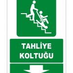 ISO 7010 Tahliye Koltuğu: Güvenli Acil Çıkış Aşağıda